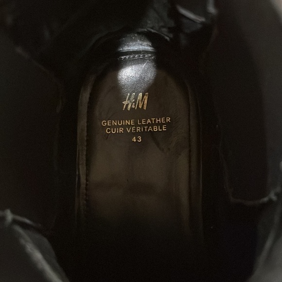 Mens H&M Leather Boots Premium Edition Size 10 - Picture 4 of 4